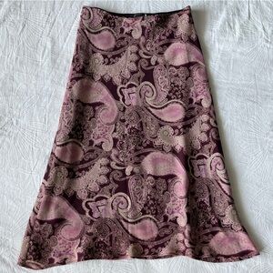 VAMP Y2K paisley midi skirt
